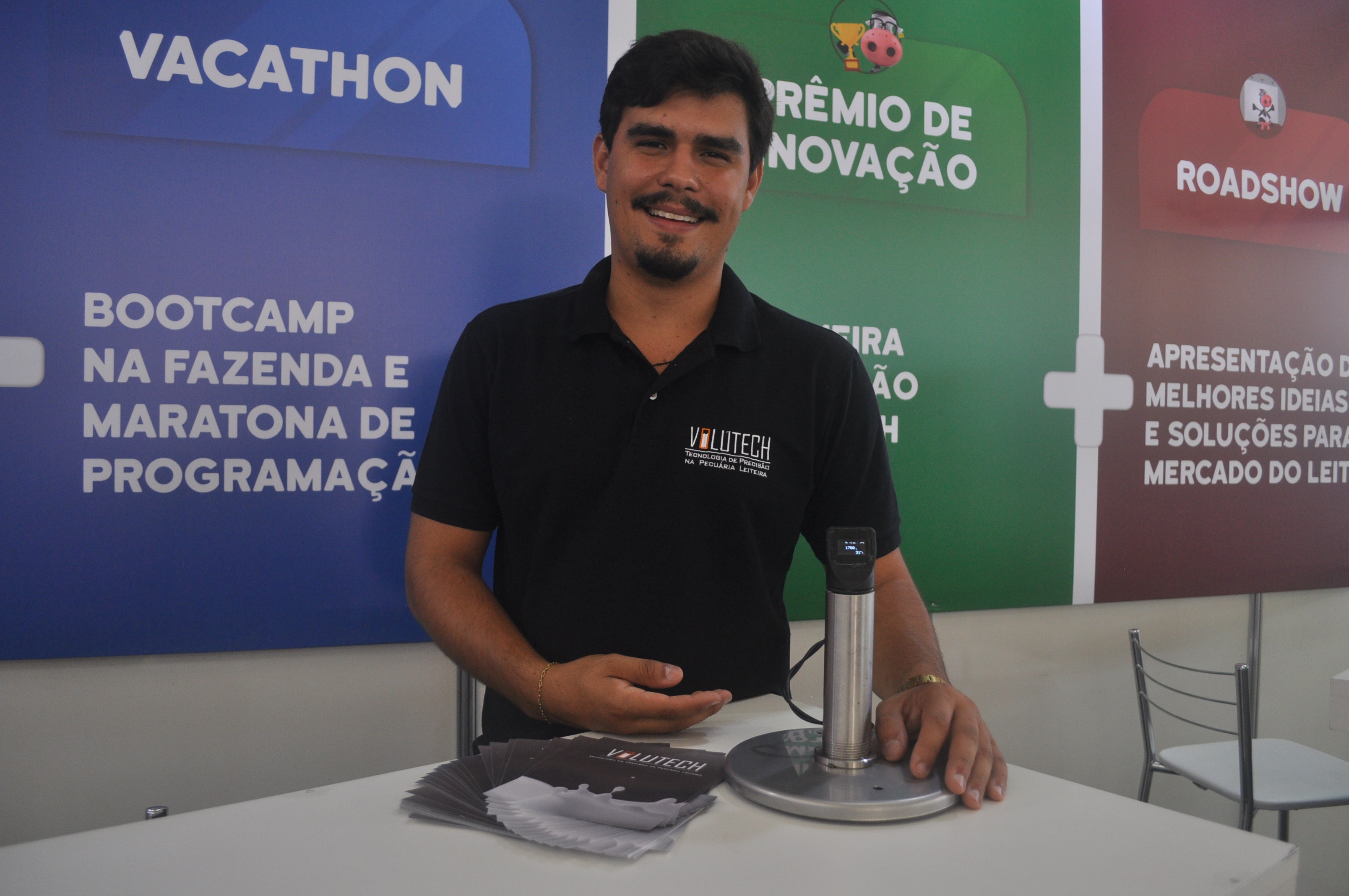  Svio Cruz apresenta equipamento para monitoramento de leite da Volutech